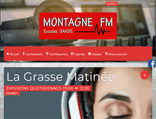 Tablet Screenshot of montagnefm.com